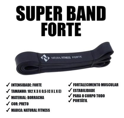 Imagem de Exercitador Elástico Exercício Funcional - Superband Nível Forte FalconMed