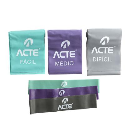 Imagem de Exercitador Elástico Kit Bands 06 Unidades T270 - Acte Sports