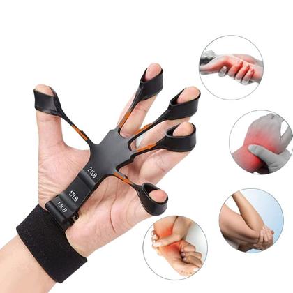 Imagem de Exercitador Fortalecedor de Dedos Extensor Elastico Resistência para Mãos Fisioterapia