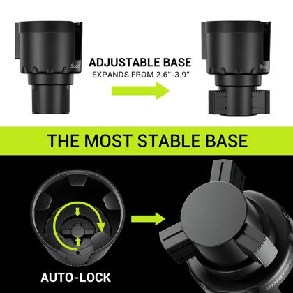 Imagem de Expansor de porta-copos para carro SodaRide com bandeja de alimentos, pacote com 2 unidades