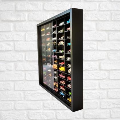 Expositor 60 Nichos - Compatível com Hot Wheels Preto cod 13003