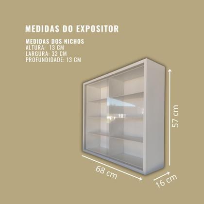 Imagem de Expositor 8 Nichos - Escala 1:18 carrinhos COD25-1