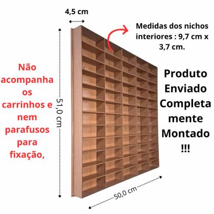 Imagem de Expositor Carrinhos Prateleira Miniatura Decoração Enfeites