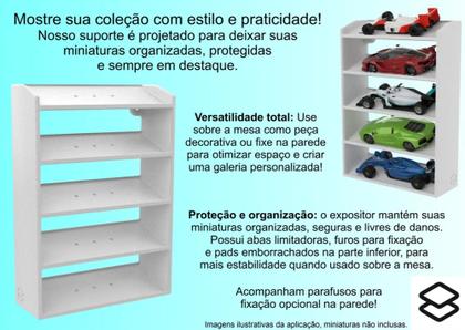 Imagem de Expositor Compatível Miniaturas F1 1/43 P/ Parede Ou Mesa