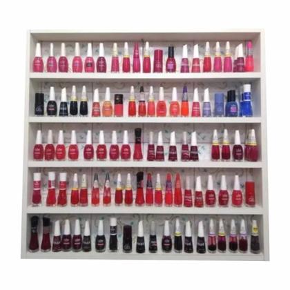Imagem de Expositor de esmaltes 60 x 60 x 6cm para 200 esmaltes em mdf