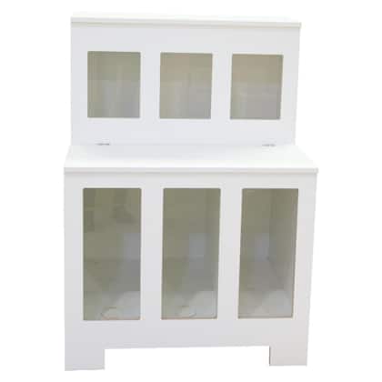 Imagem de Expositor Dispenser De Ração Pet Box 6 Com Vidro Branco Cód.506