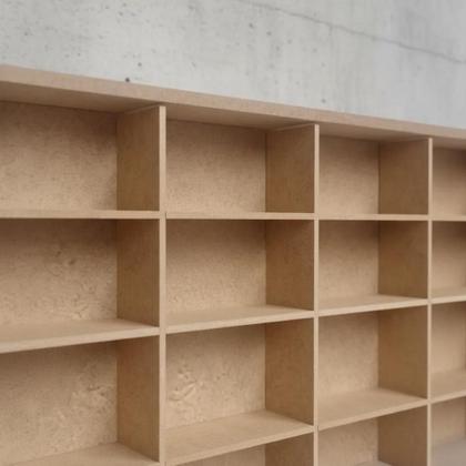 Imagem de Expositor Estante para Carrinhos Miniatura 25 Nichos em MDF 45x25x5 Cm Cagema
