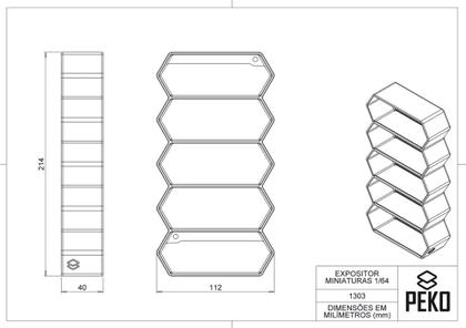 Imagem de Expositor Parede Hot Wheels Porta Carrinho Organizador