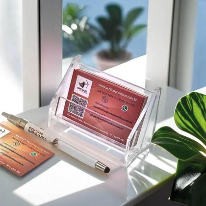 Imagem de Expositor Porta Cartão de Visitas em Acrílico Premium 4mm