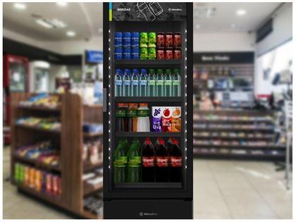 Imagem de Expositor Vertical Metalfrio Optima 572l 1 Porta Preto 220V VB52AH