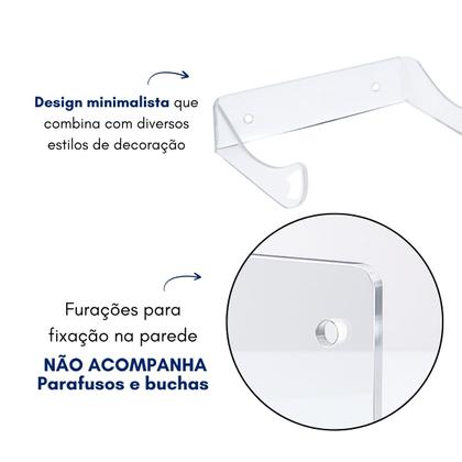 Imagem de Expositor Vinho Parede Suporte Garrafa Adega Bar Decoração Minimalista Moderno Elegante