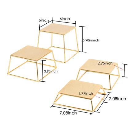 Imagem de Expositores de alimentos YFEEN Dessert Table Risers, conjunto de 4