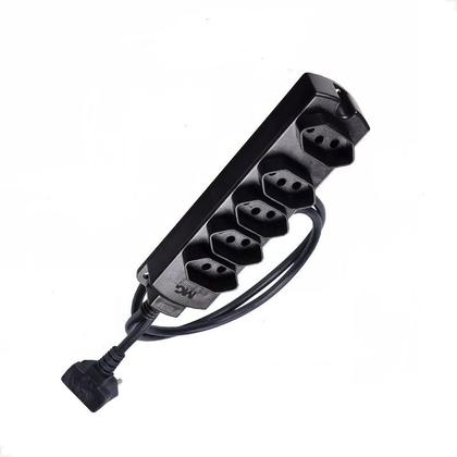 Imagem de Extensao 10A PR 5 Tomadas 1 Metro 2P+T Cabo PP MG 914