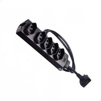 Imagem de Extensao 10A PR 5 Tomadas 1 Metro 2P+T Cabo PP MG 914