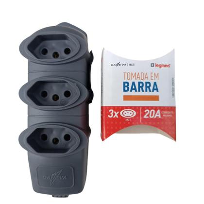 Imagem de Extensão 20A 10 metros - 3 tomadas Régua Legrand Reforçada - TOP