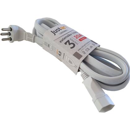 Imagem de Extensão 20A Reforçada Para Microondas 3 Metros com Adaptador 10A BobEsponja