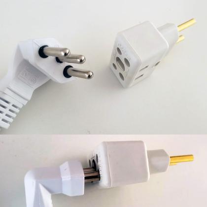 Imagem de Extensão 20A Reforçada Para Microondas 3 Metros com Adaptador 10A BobEsponja