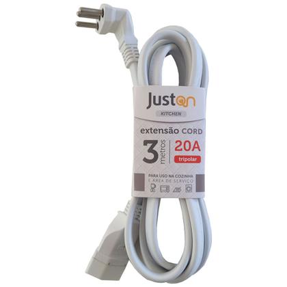 Imagem de Extensão 20A Reforçada Para Microondas 3 Metros com Adaptador 10A BobEsponja