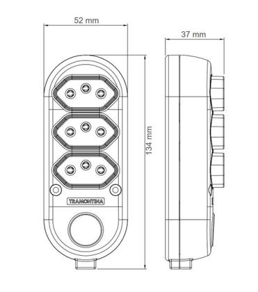 Imagem de Extensao 3 Tomadas 2p+t 10a/250v 3 Metros Tramontina