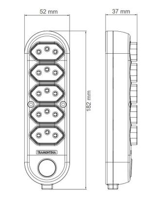 Imagem de Extensao 5 Tomadas 2p+t 10a/250v 3 Metros Tramontina