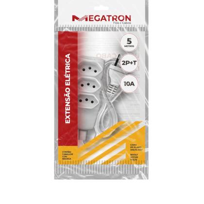Imagem de Extensao Cabo 2P T PP Plano 3X0,75 5M Branca