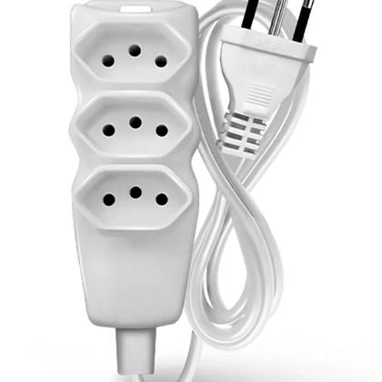 Imagem de Extensao Cabo 2P T PP Plano 3X0,75 5M Branca