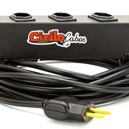 Imagem de Extensão Cabo Pp 3X1,00 De 4 Tomadas 20A - 20 Metros