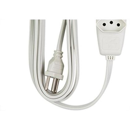 Imagem de Extensao Daneva Tripla Sort 2 Polos+Terra Pp Branca 10M Saco Dn1913