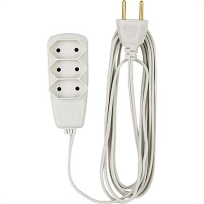 Imagem de Extensao Daneva Tripla Sort Paralelo Branca 1,3M 10A Saco Dn1911