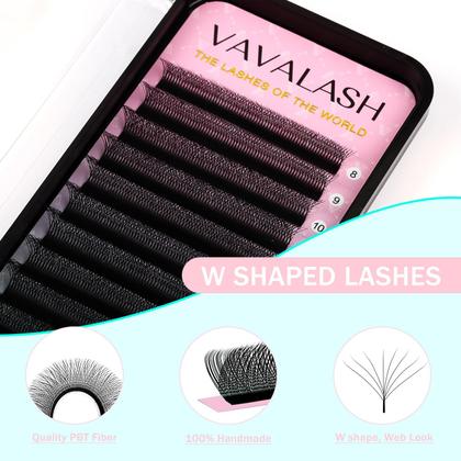 Imagem de Extensão de cílios VAVALASH 8D W Shape 0,07 C Curl Volume