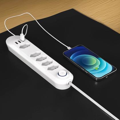 Imagem de Extensão de Tomadas 5 Tomadas + 3 USB B-MAX Modelo BM-8695A