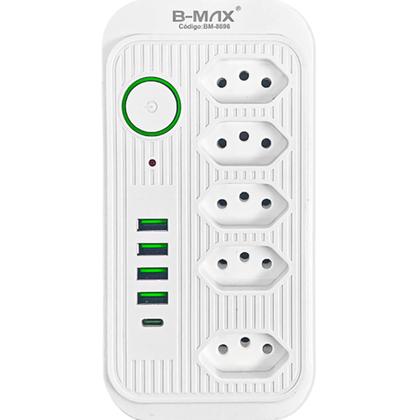 Imagem de Extensão de Tomadas 5 Tomadas + 5 USB B-MAX Modelo BM-8696