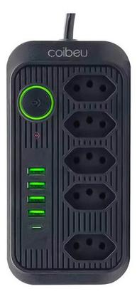 Imagem de Extensão De Tomadas 5 Tomadas + 5 Usb