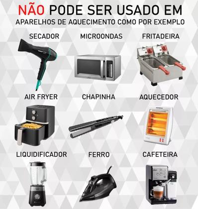 Imagem de Extensão Elétrica 10 Metros Extensão Tomadas Compacta