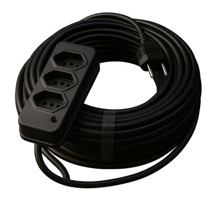 Imagem de Extensão Elétrica 15 Metros Grossa CABO PP 2x2.0mm 20A 10A Resistente 110v e 220V Pino Duplo Ferramentas Eletrodomesticos