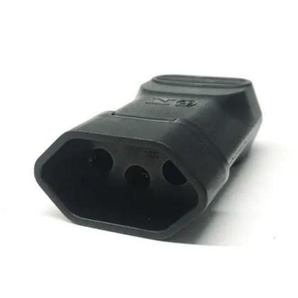 Imagem de Extensão Elétrica 20a Reforçada 5 m Pp 2x2,5mm Plug Reto 90