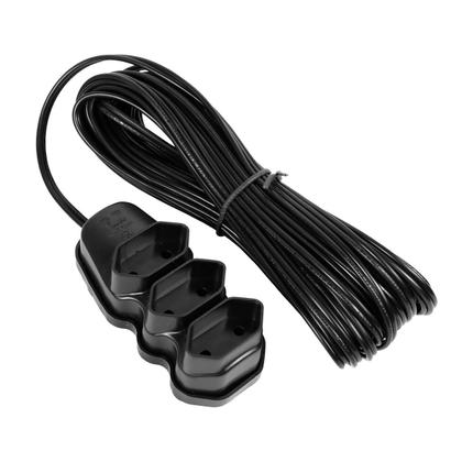 Imagem de Extensão Elétrica 3 Tomadas Pl 2X0,75 10M Preta