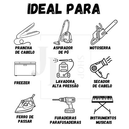 Imagem de Extensão Elétrica 30 Metros 10a/20a Cabo Pp 2x2,5 Reforçada Bivolt