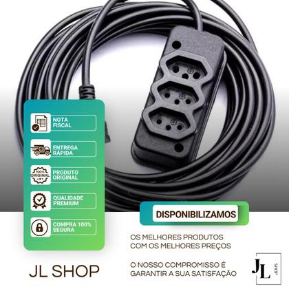 Imagem de Extensão Elétrica 30 Metros 10a/20a Cabo Pp 2x2,5 Reforçada Bivolt