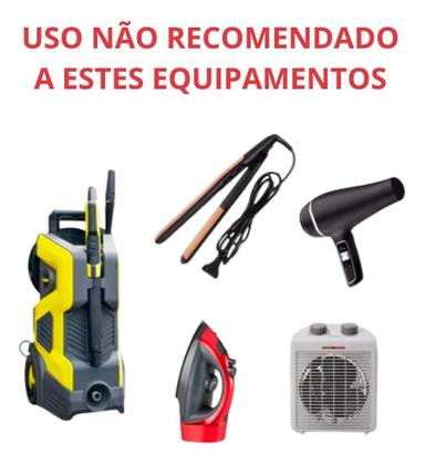 Imagem de Extensão Elétrica 5 Metros 3 Tomadas Bivolt Preta Pp/pvc