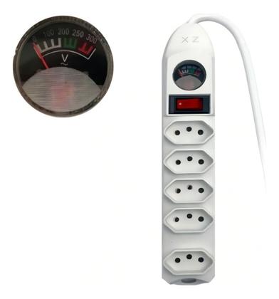Imagem de Extensão Elétrica 5 Tomadas Filtro Linha C/ Botão E Fusível