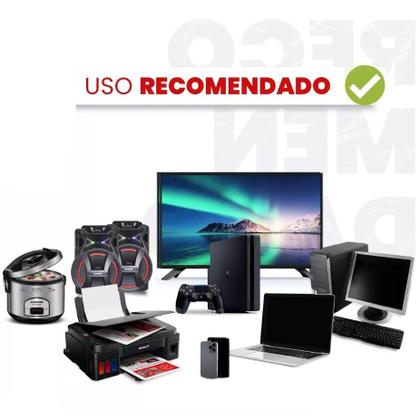 Imagem de Extensão Elétrica com 3 Tomadas Bivolt 110v 220v Tripolar Alexa Compacta 10 metros