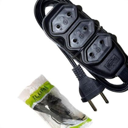 Imagem de Extensao Ilumi Paralela 0,75Mm Preta - 3M - 17912