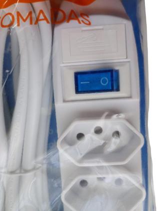 Imagem de Extensão In-tech 5 Metros 6 Tomadas Filtro De Linha Bivolt