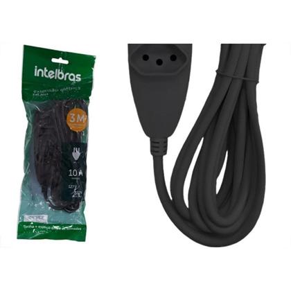 Imagem de Extensao Intelbras 3 Tomadas 2Polos + Terra 10A. Preta 3M. - 4830148