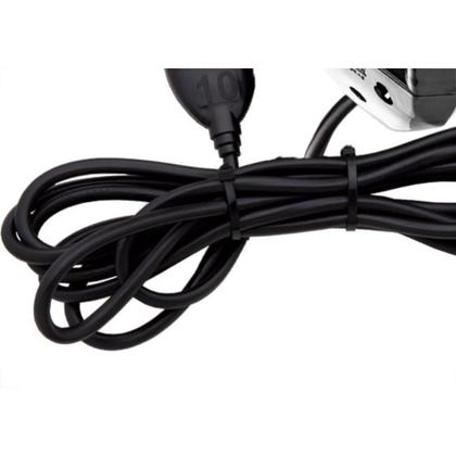 Imagem de Extensao Interneed Tripla Axial 2 Polos Preta 3,0M 10A 071419