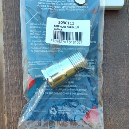 Imagem de Extensão Prolongador ParaTorneira Parede Metal 1/2" Iguatemi