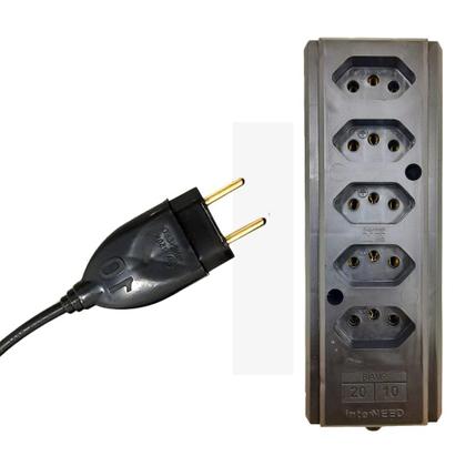 Imagem de Extensão Quíntupla De 30M Com Cabo PP 2x1MM