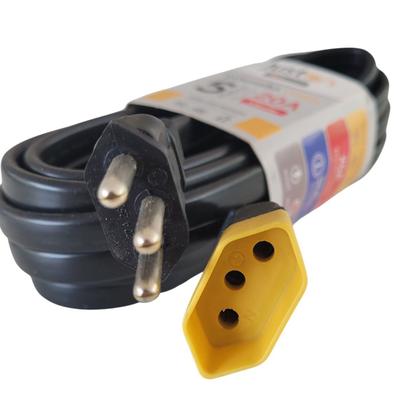 Imagem de Extensão Reforçada 20A Para Microondas Fritadeiras Aquecedores 3 Metros Tripolar