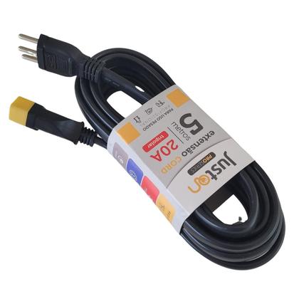 Imagem de Extensão Reforçada 20A Para Microondas Fritadeiras Aquecedores 5 Metros Tripolar